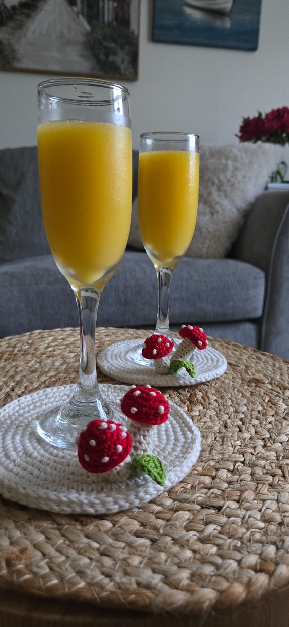 Mushroom Coaster Crochet Pattern (PDF File)
