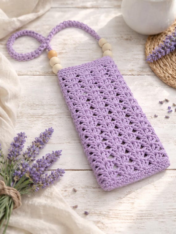 Crochet Phone Pouch Pattern PDF, Beginner-Friendly Phone Case, Crossbody Phone Holder, Quick Make Gift, Modern Boho Accessory