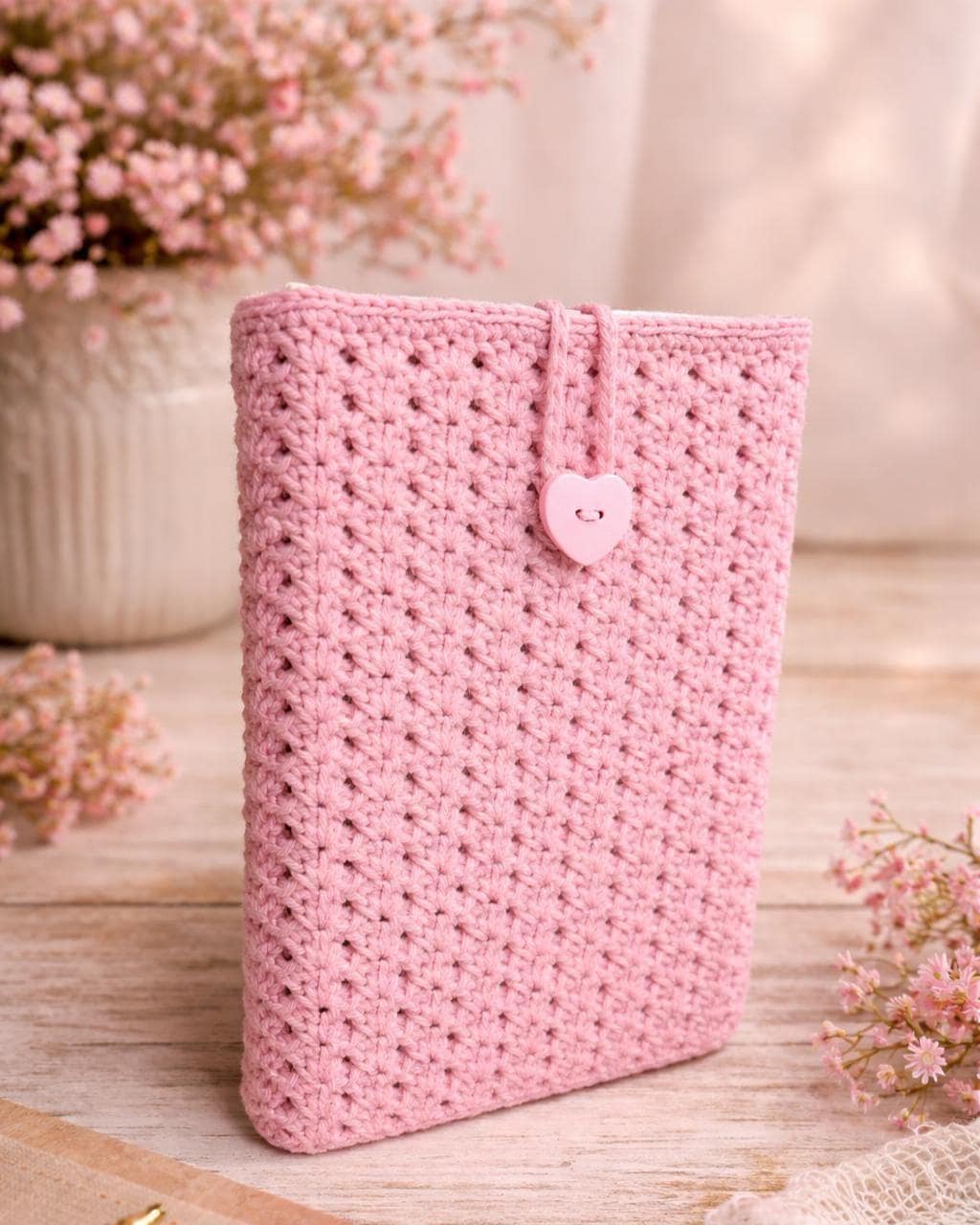 30 Book Sleeve Crochet Patterns for Stylish, Protective Handmade Reading Accessories 11 Book Sleeve, Tablet Case, and Kindle Cover Pattern