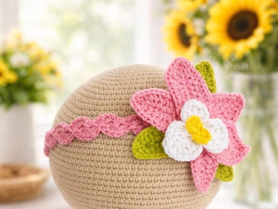 Crochet Flower Headband Pattern – Easy Boho Floral Headband, Spring & Baby Accessory PDF