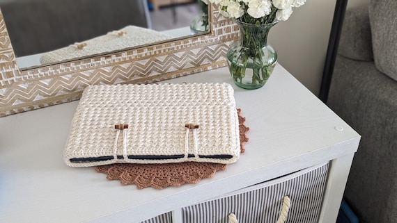 Beginner Friendly Crochet Laptop Sleeve Pattern, Adaptable  (PDF Download)