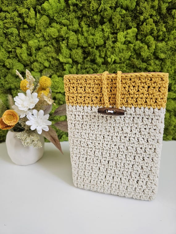 Easy Crochet Book Case Pattern, Beginner Friendly (PDF Pattern)