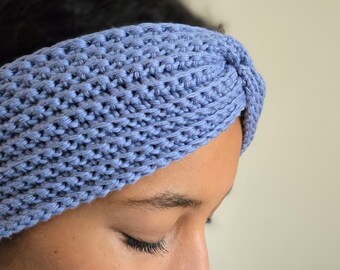 Patrón fácil de diadema calentadora de orejas de crochet (descarga instantánea)