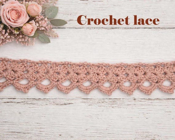 Crochet Lace Border Pattern | Easy Crochet Edging | Rustic Home Decor Lace