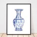 Watercolor Ming Vase Printable Art Instant Download | Etsy