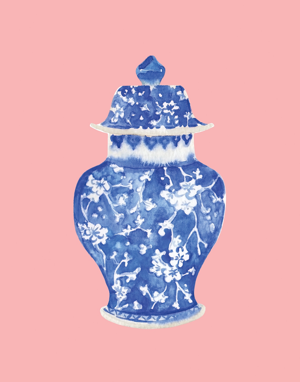 Watercolor China Vase Printable Art Set of 6 Prints Instant - Etsy