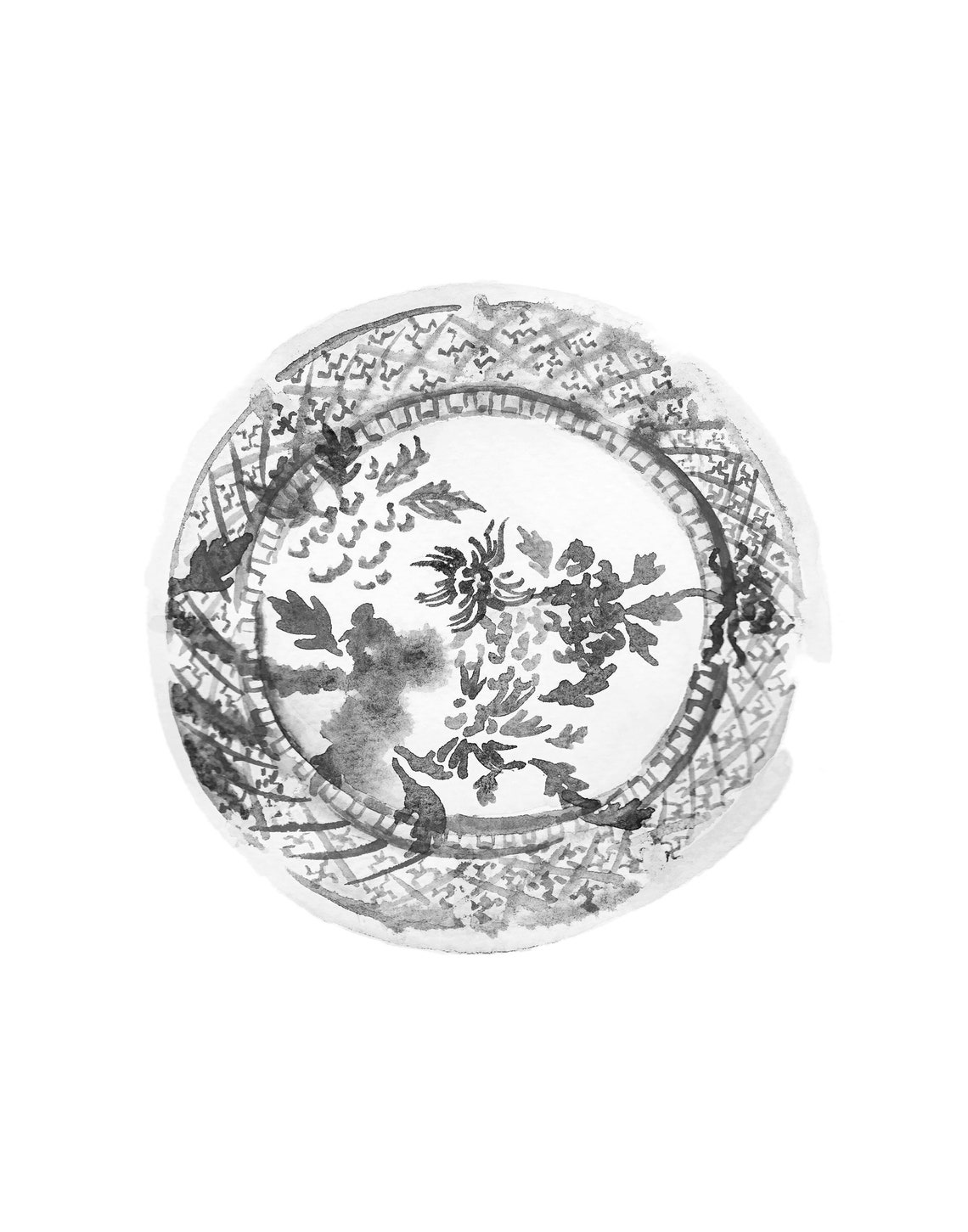 Watercolor Chinoiserie Vases Printable Art Set of 6 Prints Etsy