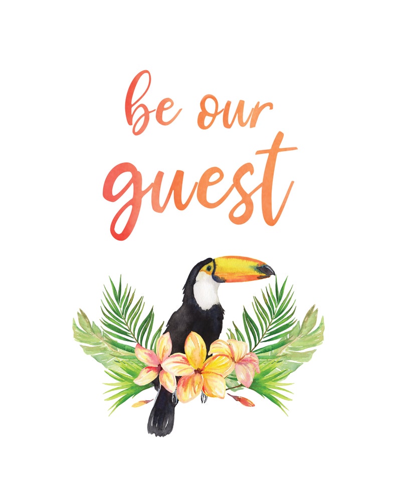 Be Our Guest Guest Room Printable Art Set of 3 Prints Instant - Etsy