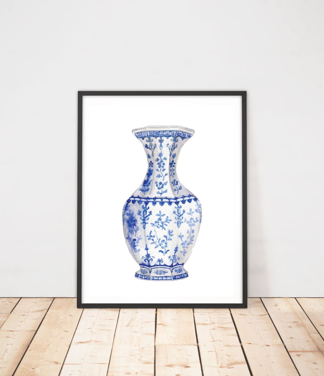 Watercolor Ming Vase Printable Art Instant Download - Etsy