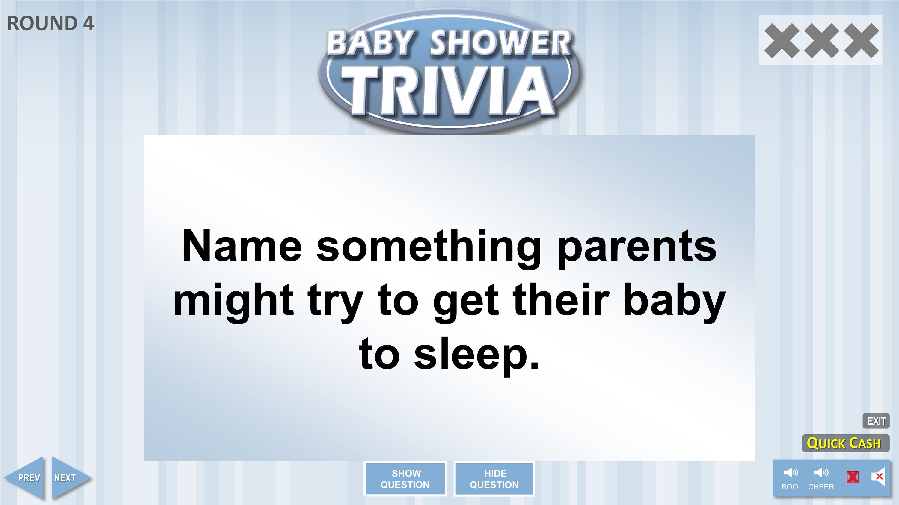 Baby Shower Trivia Powerpoint Party Game Templates / Blue Boy Game / PC