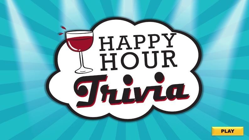 Virtual Happy Hour Trivia Game Download / Play on Zoom / PC, Mac, iPhone, iPad / Game Night / Make Your Own Game / with Scoreboard image 2