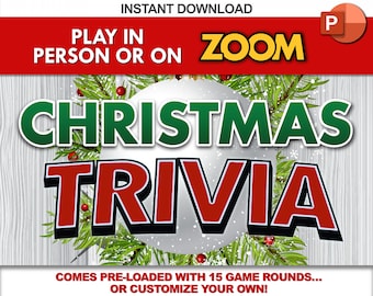 Christmas Trivia with Scoreboard / PC, Mac, iPad, and iPhone / Christmas Interactive PowerPoint Game / Holiday Trivia Holiday Games For Work