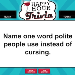 Virtual Happy Hour Trivia Game Download / Play on Zoom / PC, Mac, iPhone, iPad / Game Night / Make Your Own Game / with Scoreboard image 5