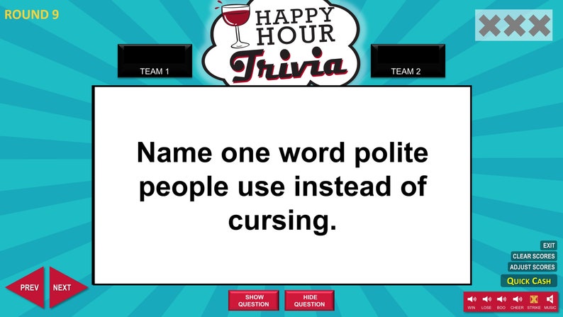 Virtual Happy Hour Trivia Game Download / Play on Zoom / PC, Mac, iPhone, iPad / Game Night / Make Your Own Game / with Scoreboard image 5