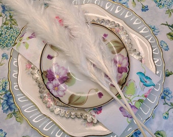 Mismatched Vintage Plates, China, Porcelain Dishes, Wedding, Tea Party Bohemian, Boho, Shabby Chic, Farmhouse, Mix and Match, Decor