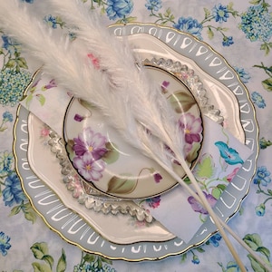 Mismatched Vintage Plates, China, Porcelain Dishes, Wedding, Tea Party Bohemian, Boho, Shabby Chic, Farmhouse, Mix and Match, Decor