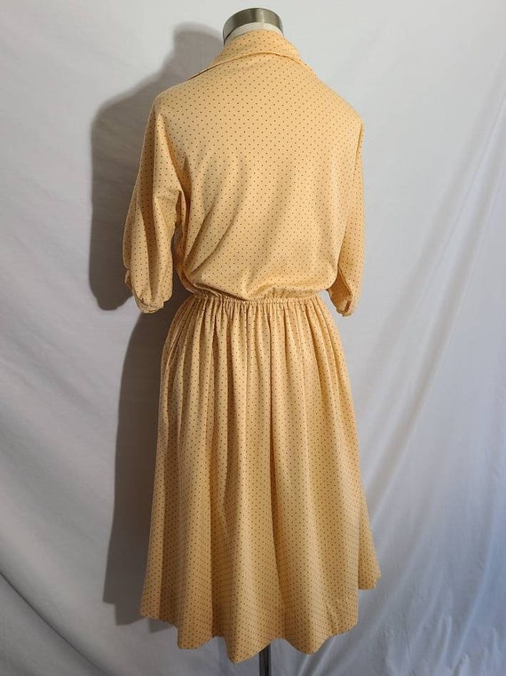 Vintage Clothing, Womens 70s Dress, Polka Dot, Pe… - image 10