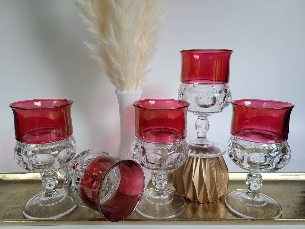 Vintage Decor, 60s Glassware, MCM, Set, 1960s Barware