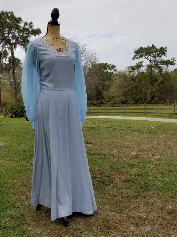 Vintage Clothing, 50s Prom Dress, Womens, Blue, S… - image 9