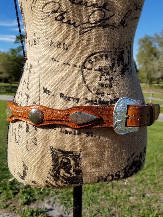 Festival Clothing, 80s, Vintage Belt, Leather, Sil