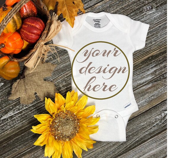 Baby Bodysuit Mockup Styled One Piece Mockup