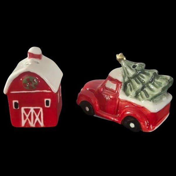Farmhouse Decor Salt and Pepper Shakers