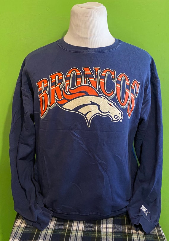 Vintage 90s Starter Denver Broncos Polo Rugby T-Shirt 2XL XXL
