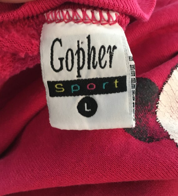 Vintage Giant panda 1980s Dark Pink Crewneck Animal P… - Gem