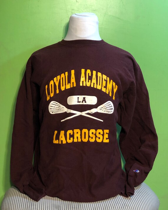 Vintage 80s Loyola Academy Lacrosse illinois Champ