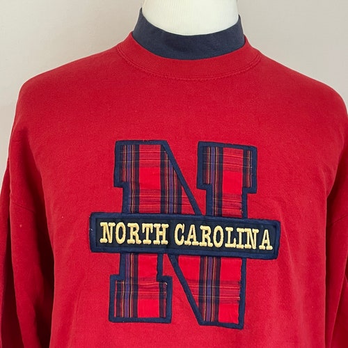 Vintage North Carolina Red Travel deals Tourism 1990s Sweatshirt / Vintage North Carolina Sweatshirt / Vintage Vacation Sweatshirt XL