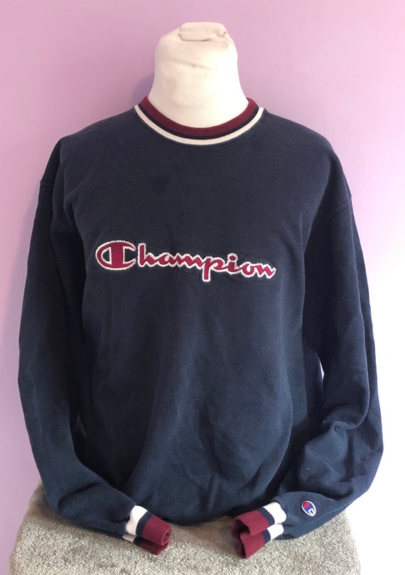 Vintage 80s Champion Blue 1980s Crewneck Sweatshir
