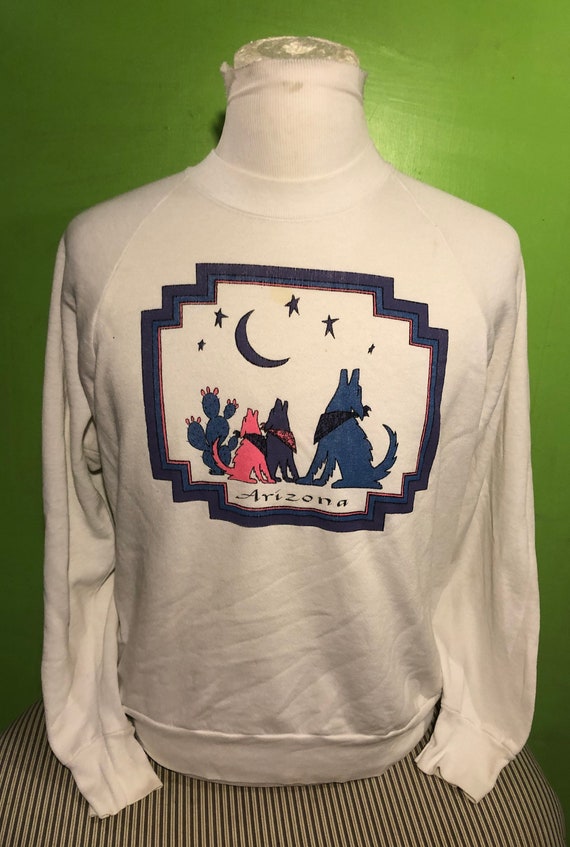 vintage wolf sweatshirt 80s - Gem