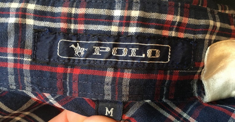 Color Plaid Pearl Snap Western Button Down Shirt Cowboy Shirt Western Snap shirt 80s vintage shirt Medium Vintage Polo Multi