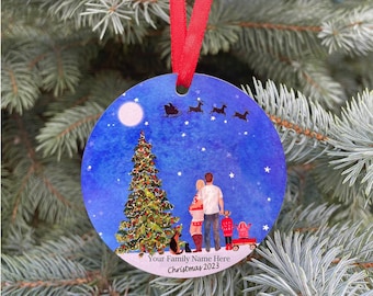 Personalized Family Christmas Ornament Your Family on an Ornament Customized Christmas Ornament