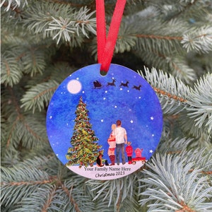 Personalized Family Christmas Ornament Your Family on an Ornament Customized Christmas Ornament