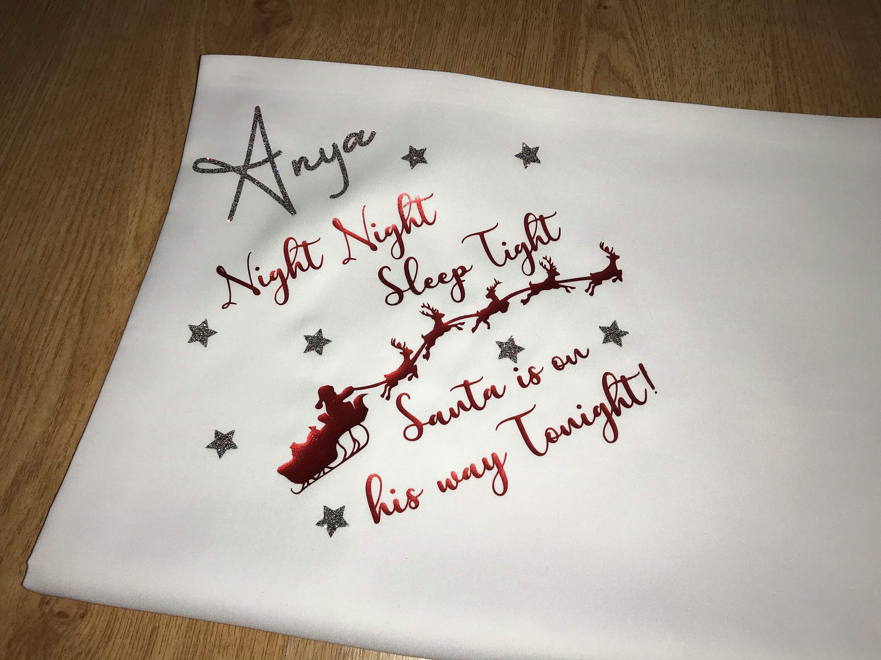 PERSONALISED Christmas Eve/christmas Childrens Pillowcase Etsy