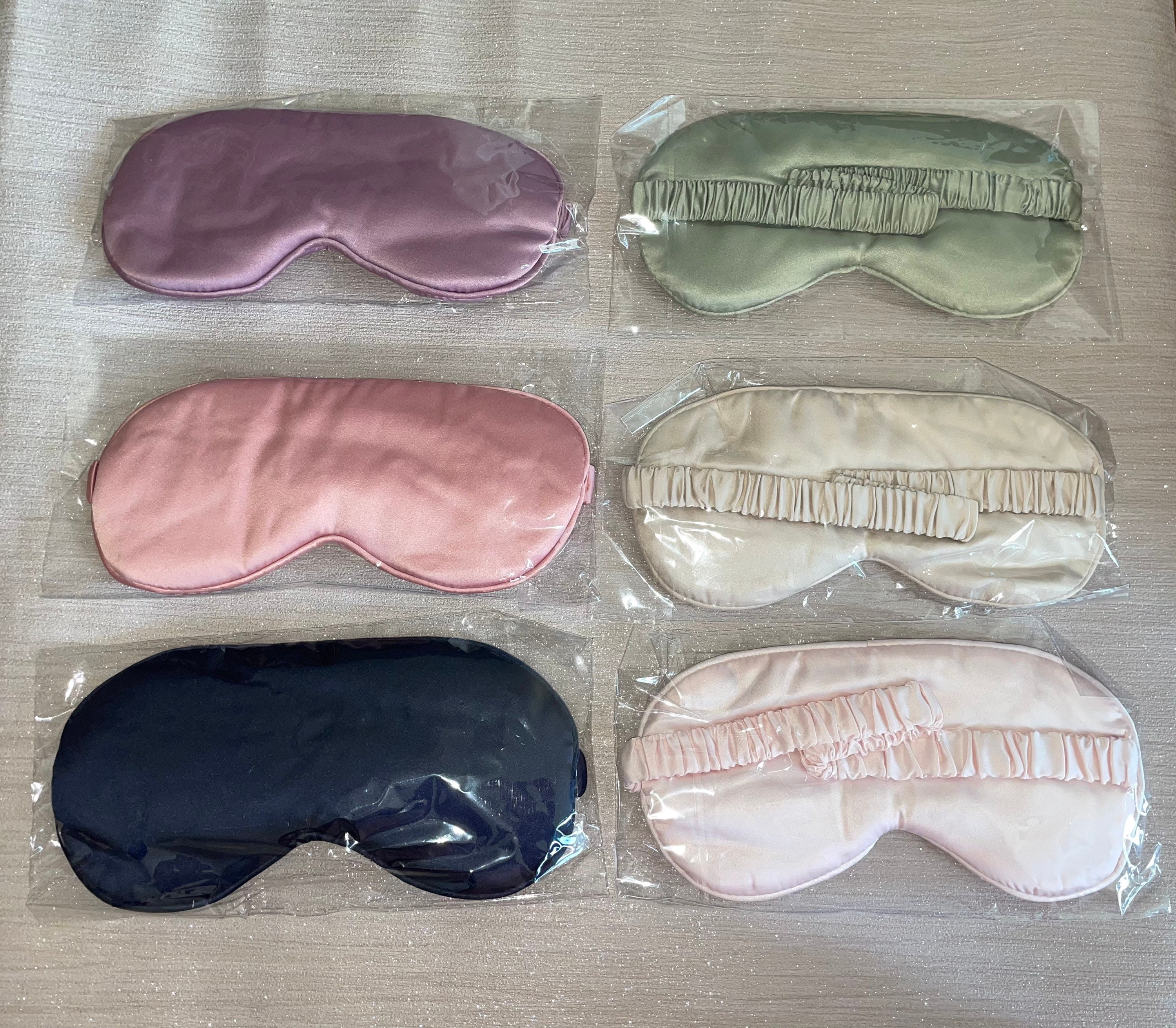 PERSONALISED Luxury Satin Eye Masks Eye Covers White Etsy UK