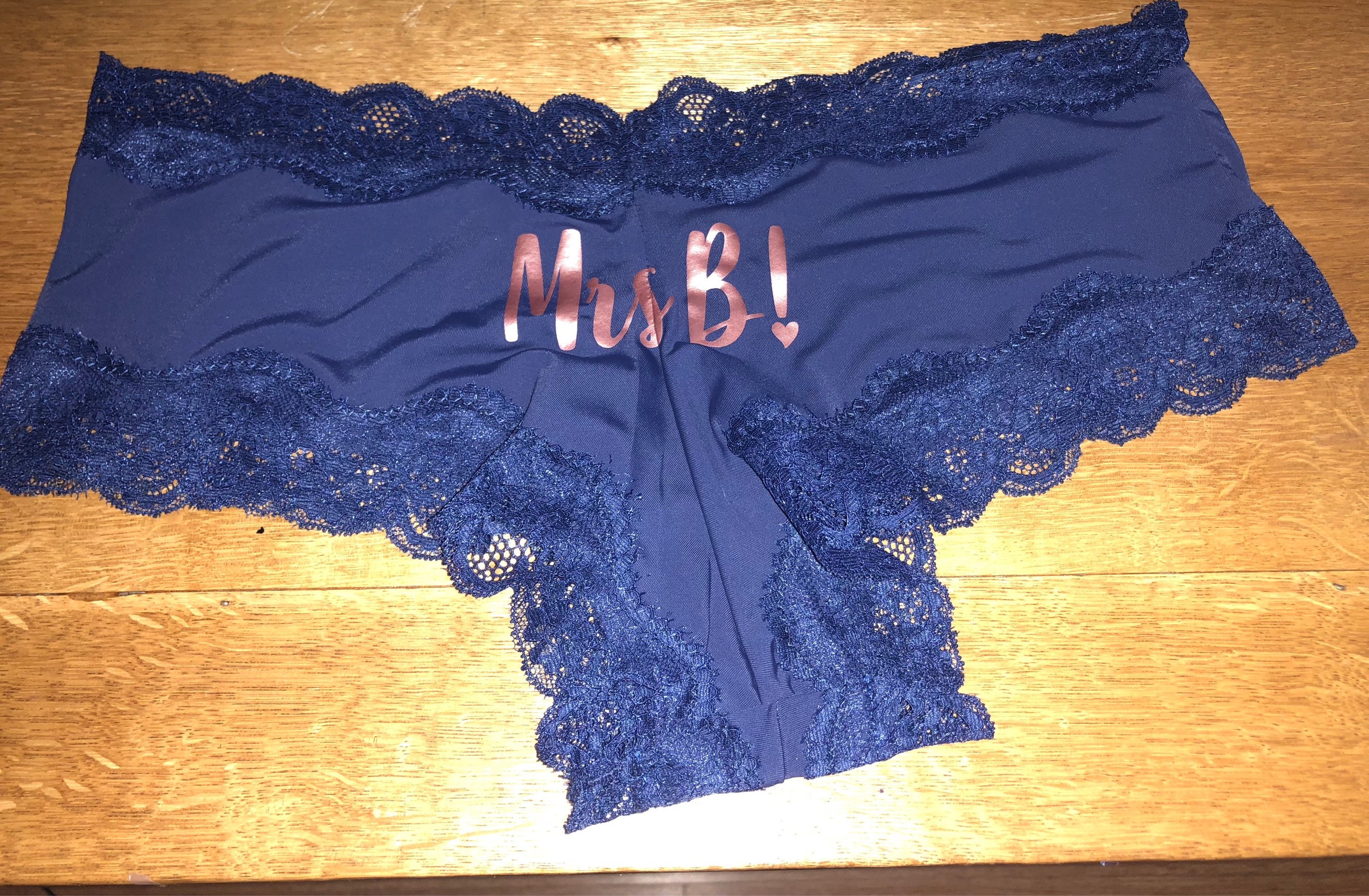 Personalised wedding brazilian underwear Etsy