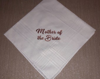 PERSONALISED Handkerchief Wedding,Fathers Day, Father of the Bride/Groom, Grandad/Grandfather of the Bride/Groom