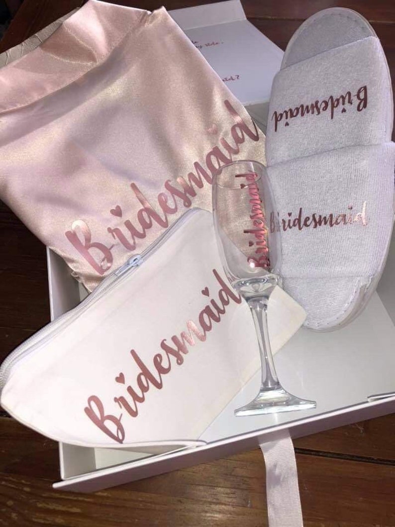 PERSONALISED Blossom lace trim robe Gift Box Set Etsy