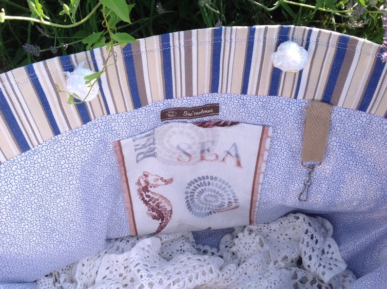 Large beach tote bag