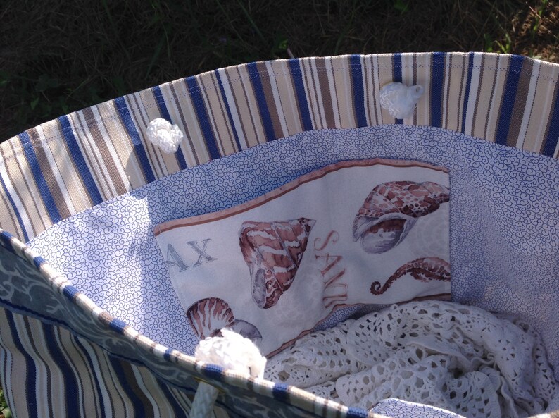 Large beach tote bag