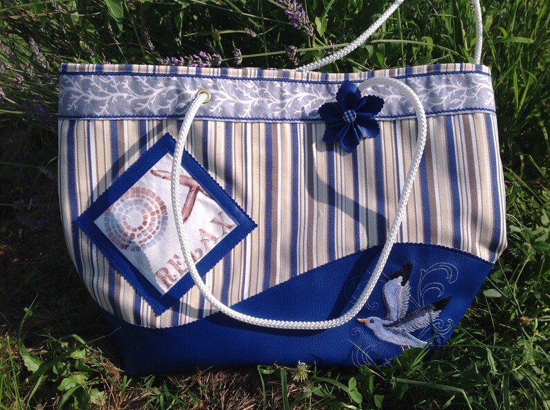 Large beach tote bag