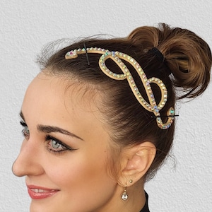 Ballroom hair piece, dance hairpiece, rhinestone dance headpiece, dance hair accessories, ballroom hair piece, ballroom dance dress