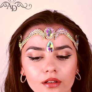 Belly dance headpiece, ballroom hair jewelry, dance hair accessories, burlesque head piece, hairpiece jewelry, ballroom dance jewelry