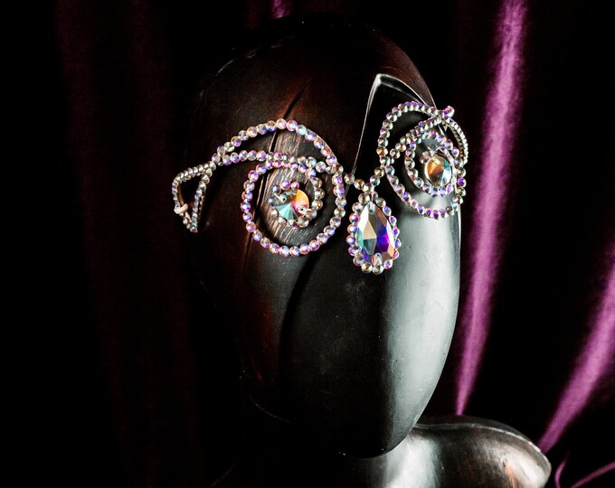 Crystal head jewelry by Amalia Design, ballroom hair jewelry, hair accessories for ballroom dance, ballroom dance jewelry, dance head piece