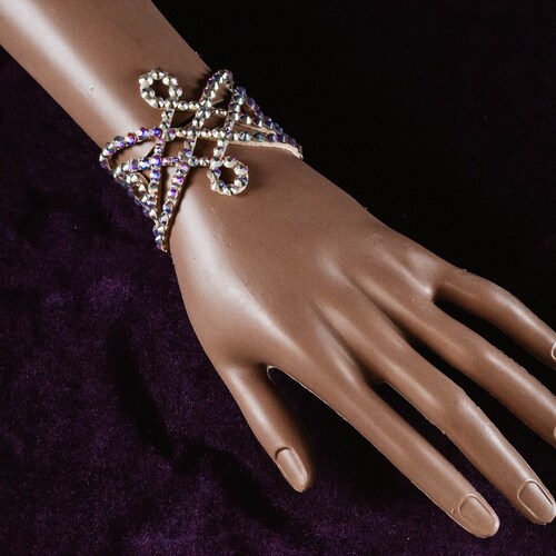 Flower Hand Bracelet by Amalia Design Ballroom Bracelet Etsy