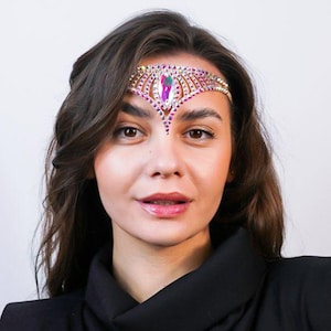 Ballroom hair jewelry, dance hair accessories, belly dance headpiece, burlesque head piece, rhythmic gymnastics hair