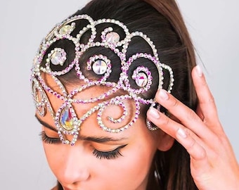 Dance hair tiara, wire head accessories, hair accessories, bellydance costume diadem, carnaval show dance tiara