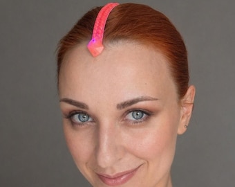 Neon Rhinestone Dance Hair Strip, Ballroom Performance Accessory, Rhythm Latin Headpice